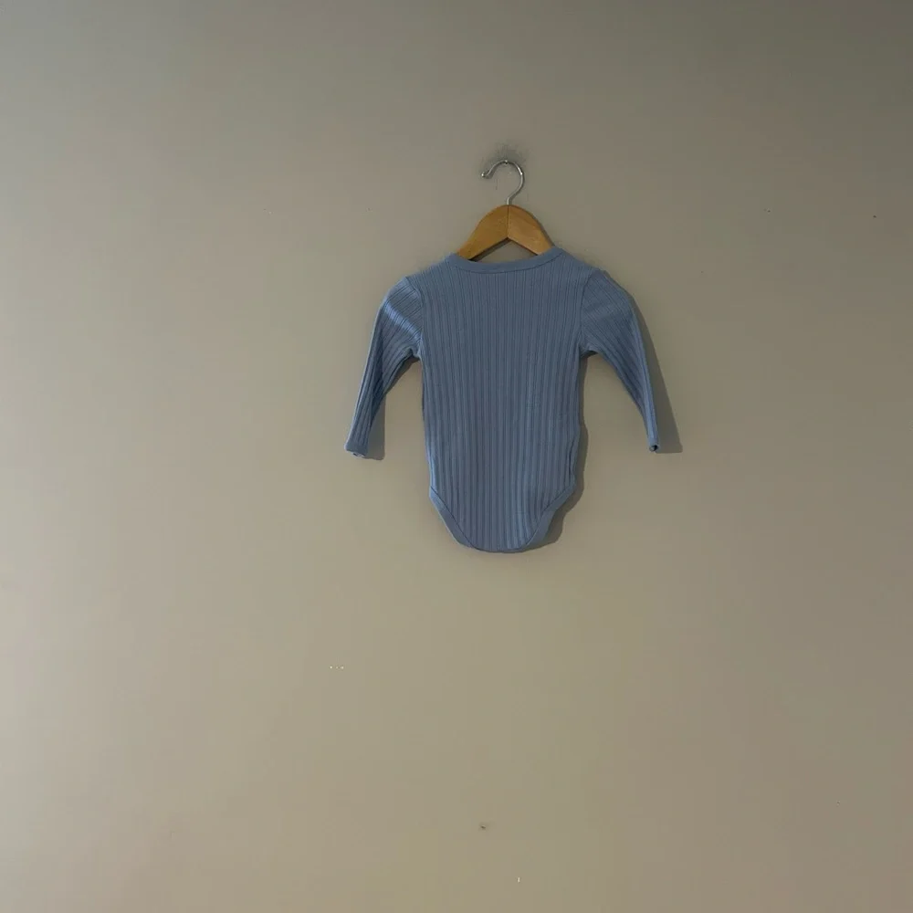 ADD ON FOR $14 Jamie and Jack‎ blue kimono-style bodysuit 12-18M- Zara H&M